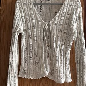 Elegant light sage green Knit Sweater